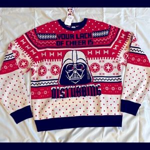 NWT Star Wars Darth Vader Christmas sweater